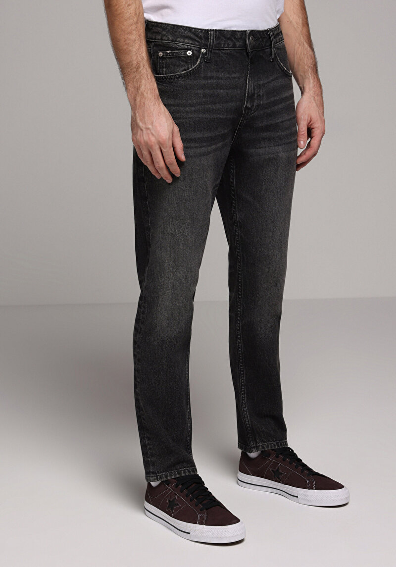 Imagine a Pantaloni De Barbati Negru Regular Fit 067 Jack Cl1078424