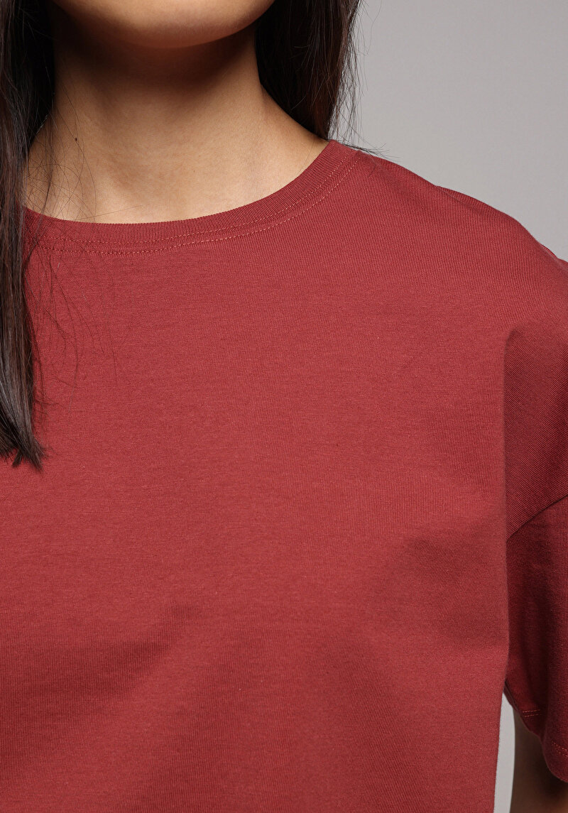 Imagine a Tricou Cu Maneca Scurta De Dama Roşu Regular Fit Cl1077681