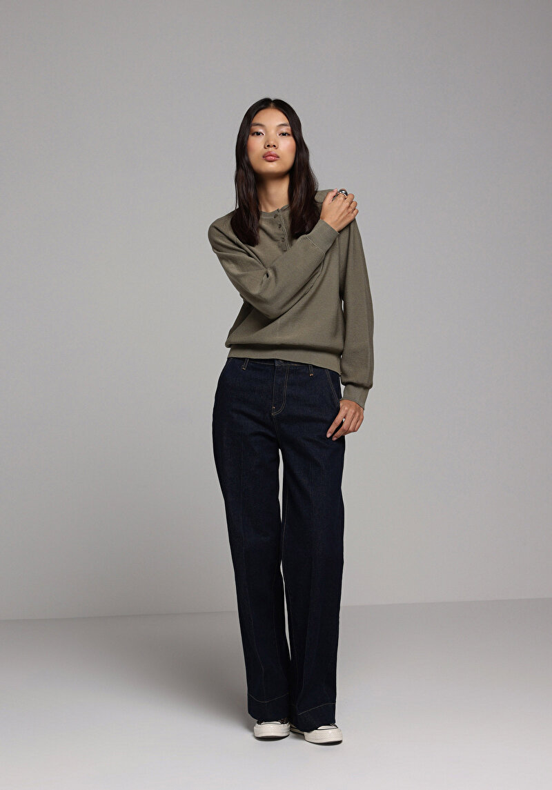 Afișați detalii pentru Pulover De Dama Verde Regular Fit  Cl1077741