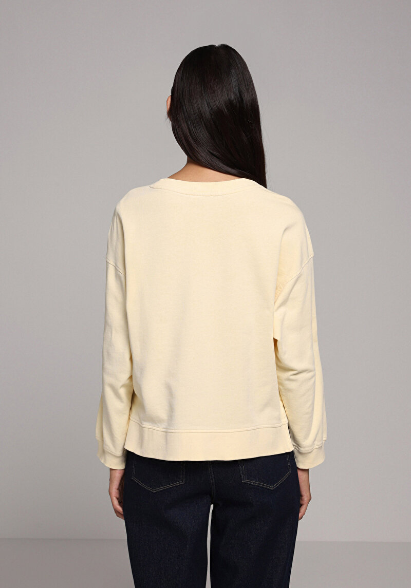 Imagine a Hanorac / Bluza De Dama Galben Regular Fit Cl1077749