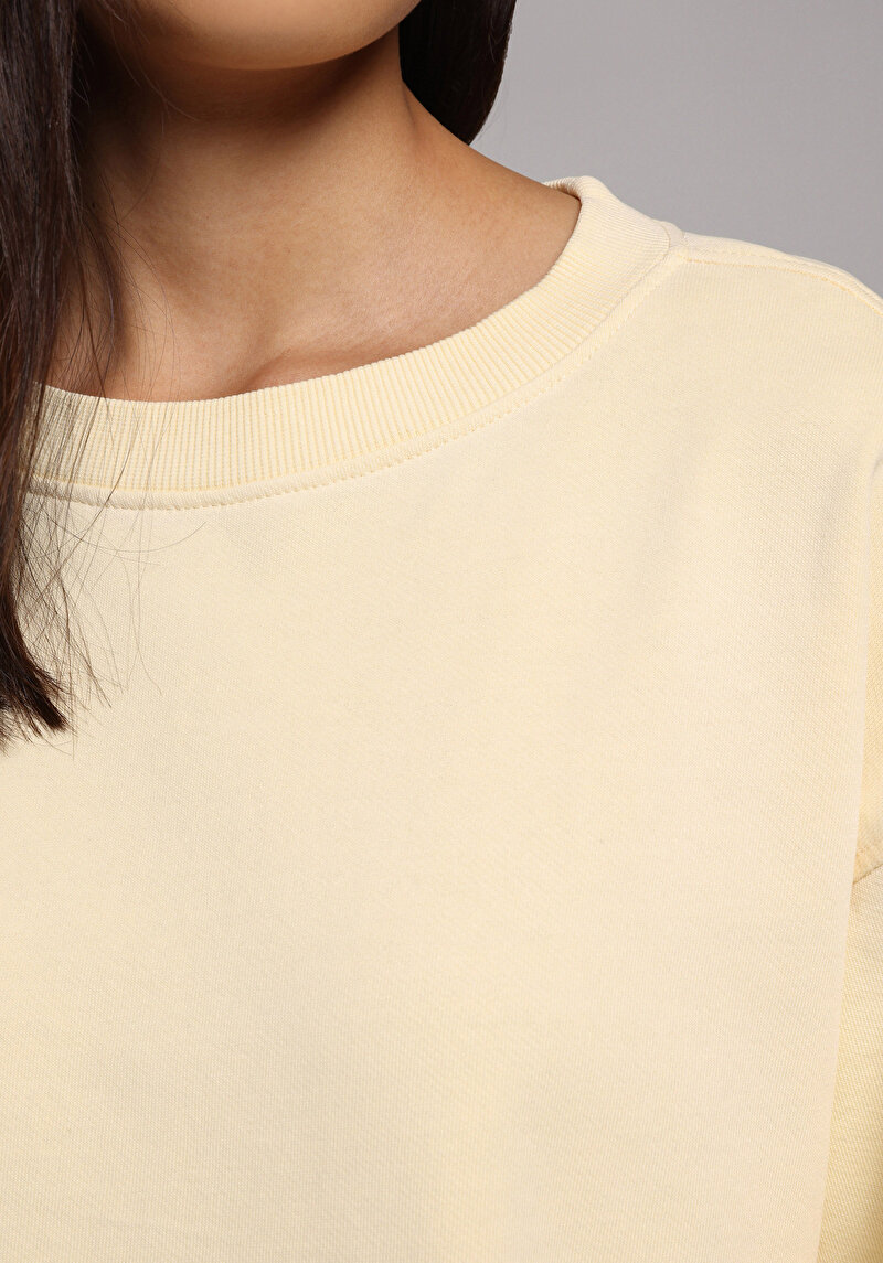 Imagine a Hanorac / Bluza De Dama Galben Regular Fit Cl1077749