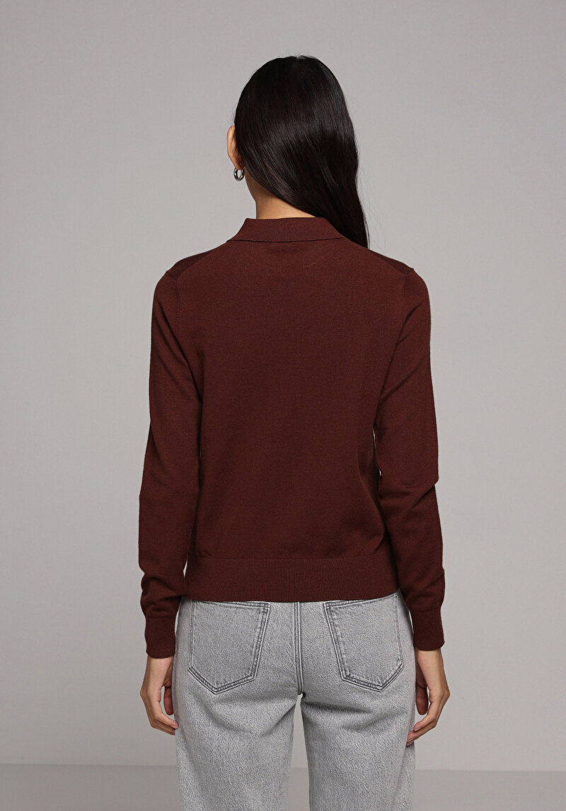 Afișați detalii pentru Pulover De Dama Maro Regular Fit  Cl1077771