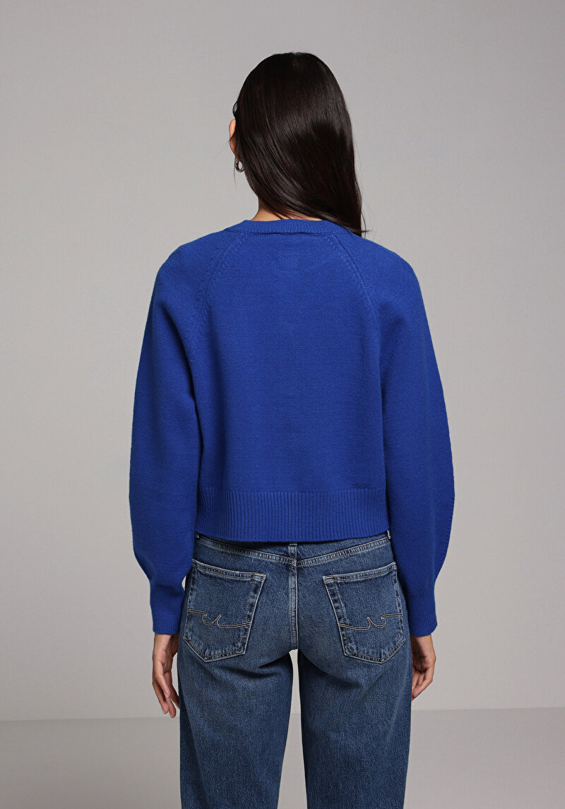 Imagine a Cardigan De Dama Albastru Regular Fit Cl1077912