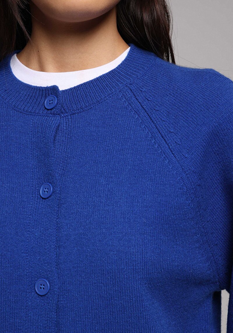 Afișați detalii pentru Cardigan De Dama Albastru Regular Fit  Cl1077912