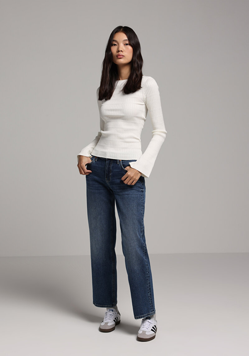 Imagine a Pulover De Dama Alb Slim Fit Cl1077158