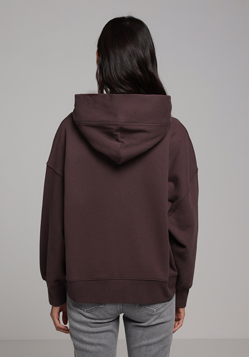 Afișați detalii pentru Hanorac / Bluza De Dama Maro Relax Fit  Cl1077688