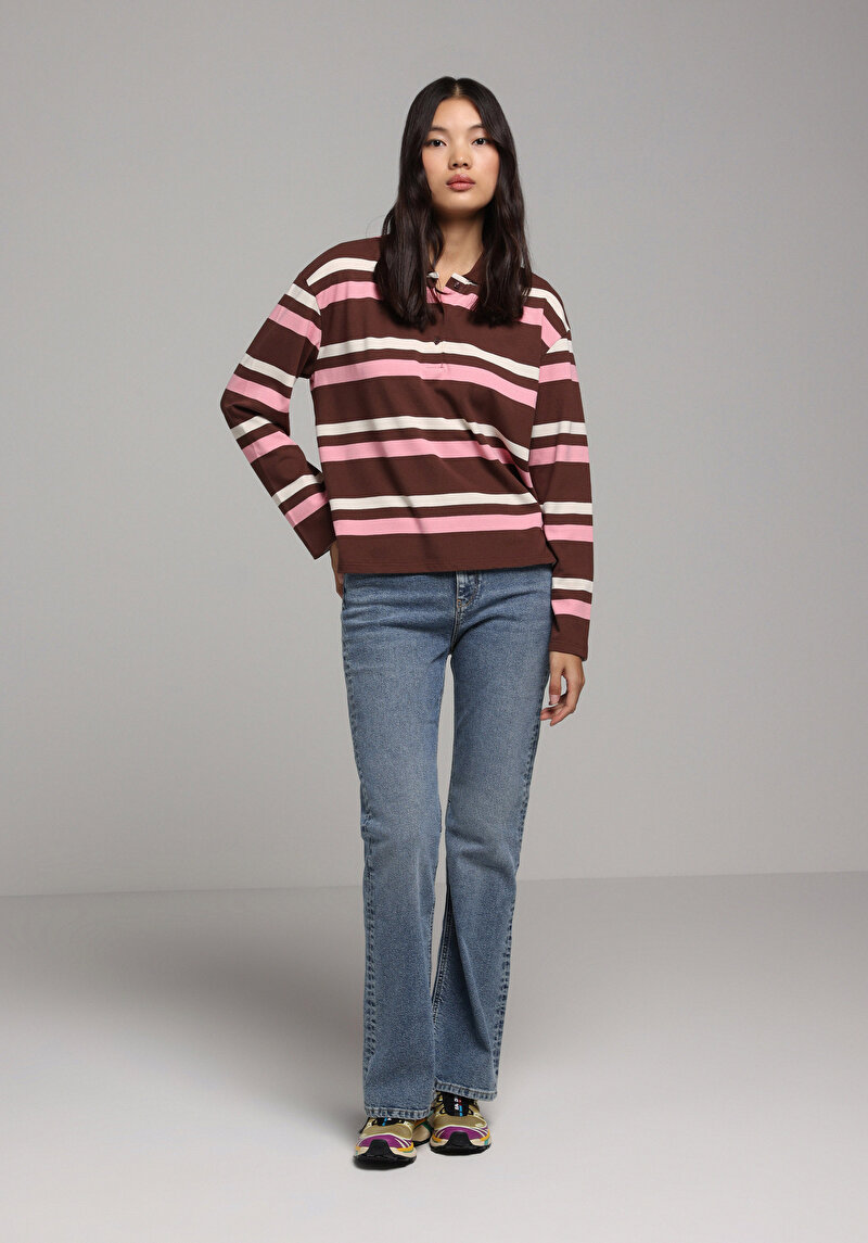 Imagine a Pantaloni De Dama Albastru Regular Fit 791 Monica Cl1077408