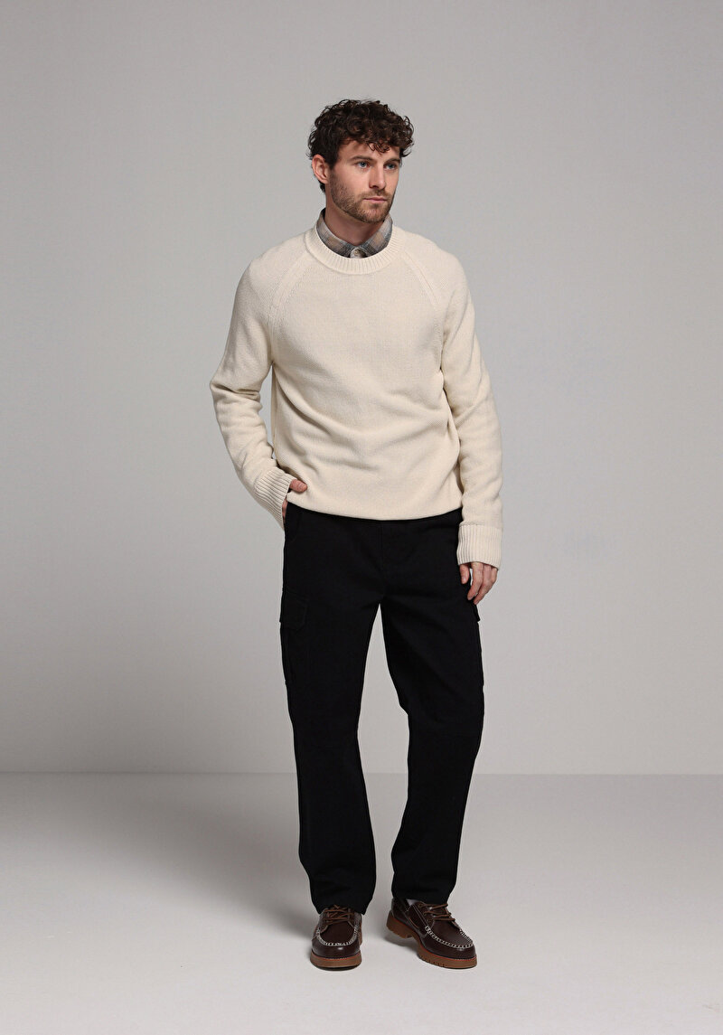 Afișați detalii pentru Pulover De Barbati Ecru Regular Fit  Cl1077457