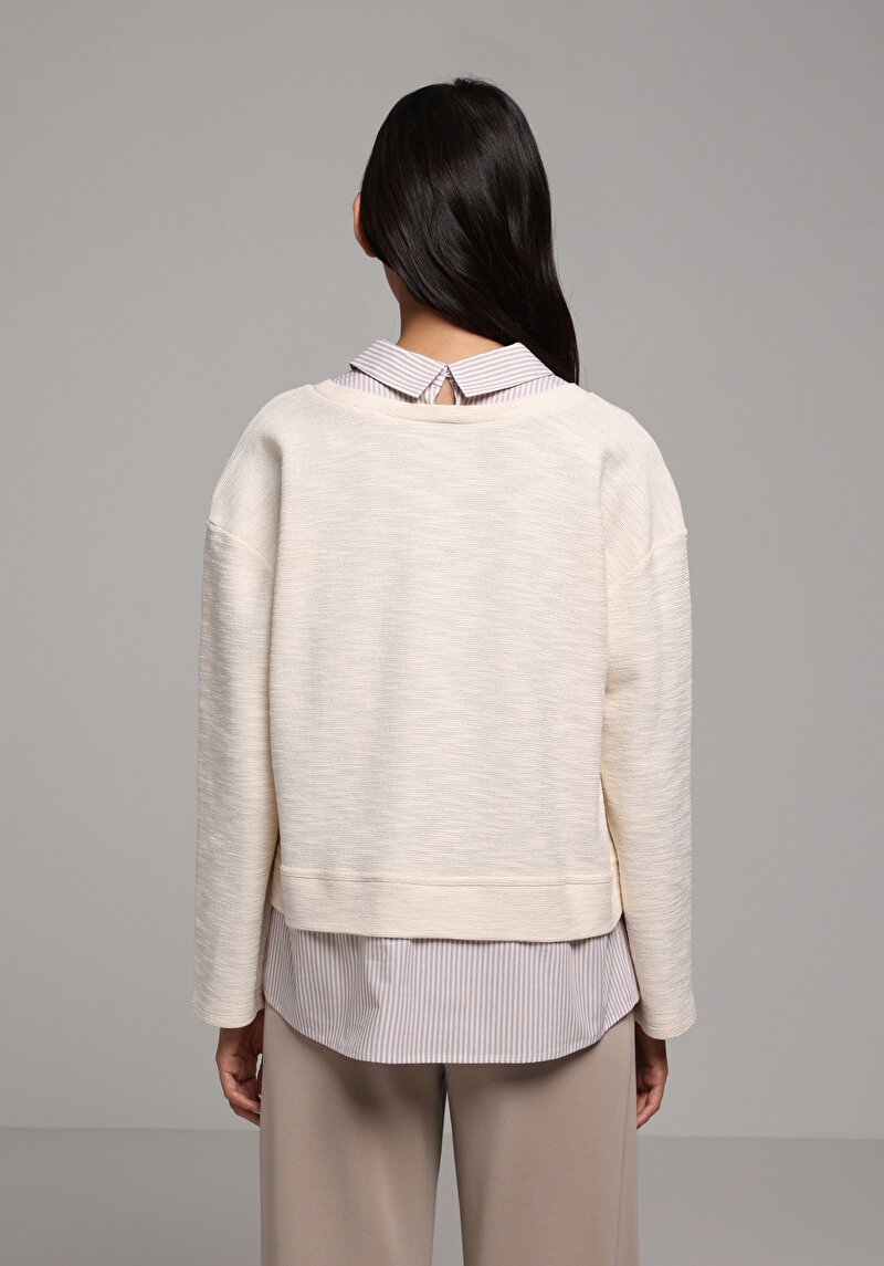 Imagine a Pulover De Dama Ecru Regular Fit Cl1077728