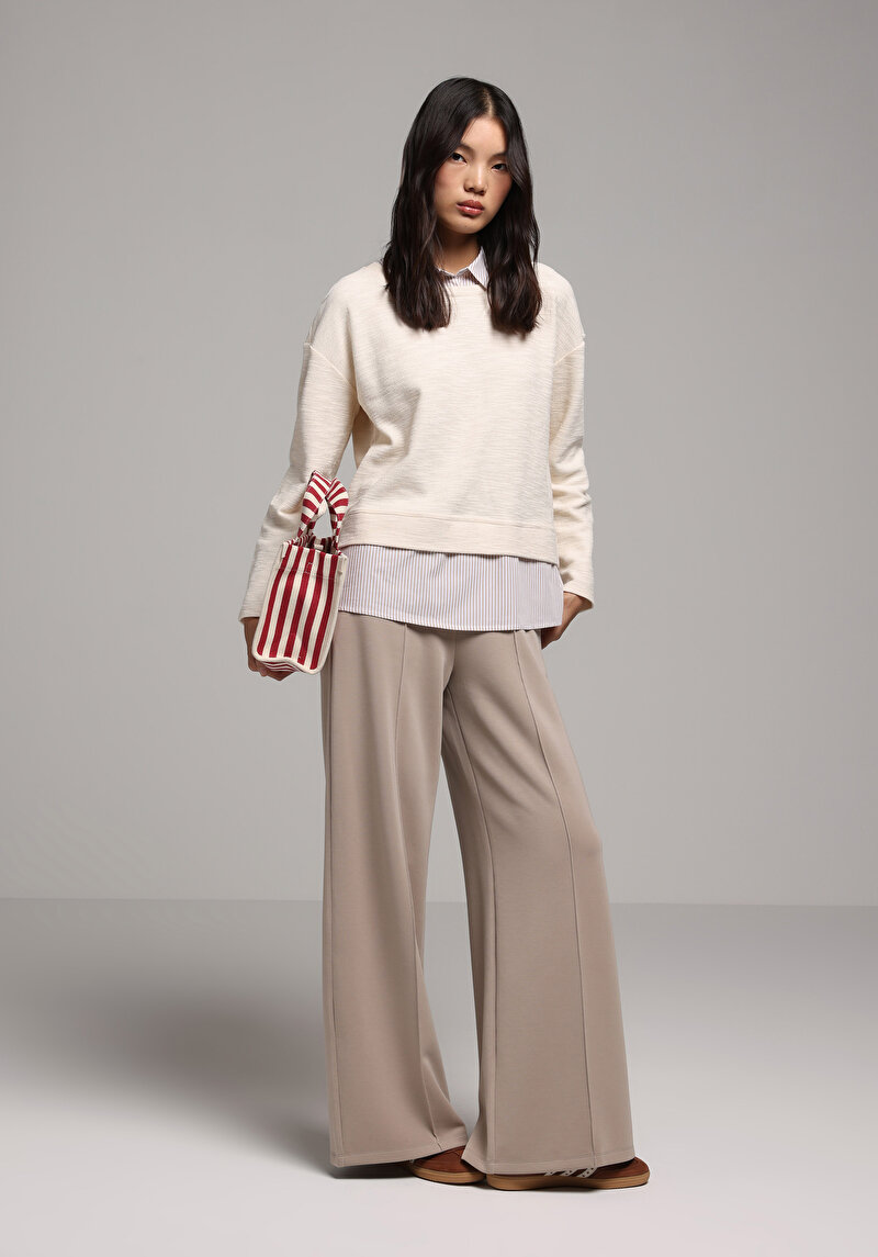 Imagine a Pulover De Dama Ecru Regular Fit Cl1077728