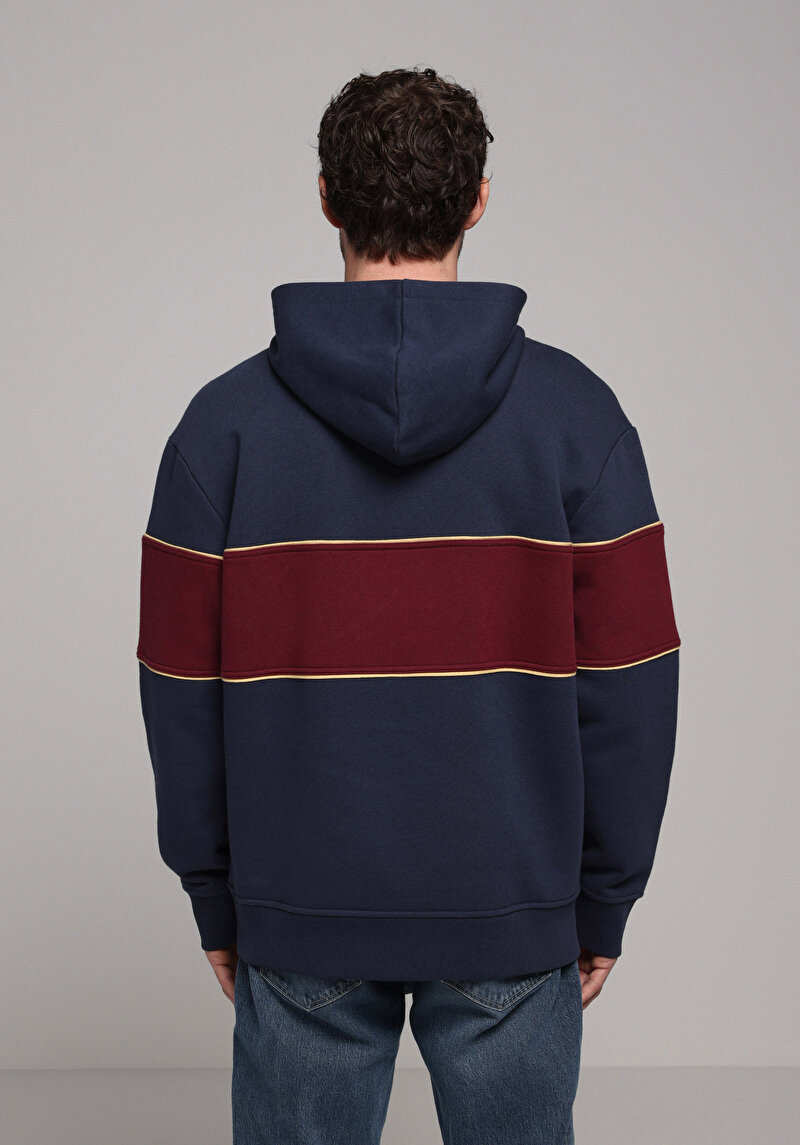 Imagine a Hanorac / Bluza De Barbati Albastru Marin Comfort Fit Cl1077572