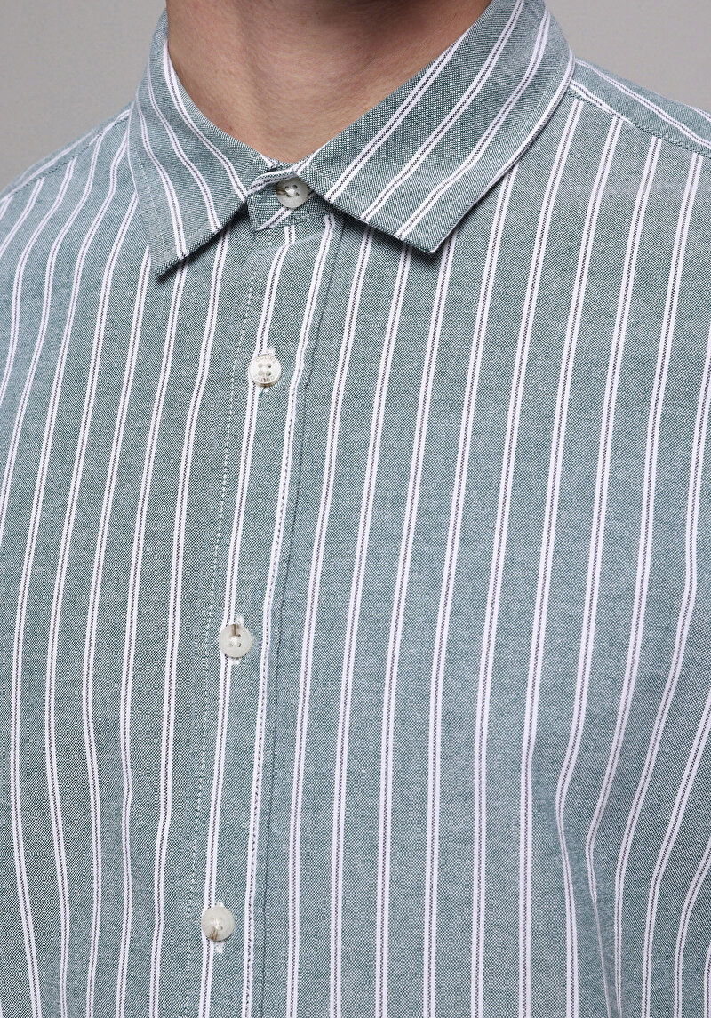 Afișați detalii pentru Camasa Cu Maneca Lunga De Barbati Verde Regular Fit  Cl1077590