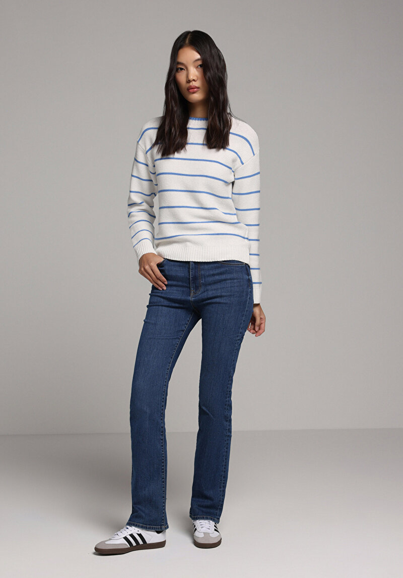 Afișați detalii pentru Pulover De Dama Ecru Slim Fit  Cl1077976