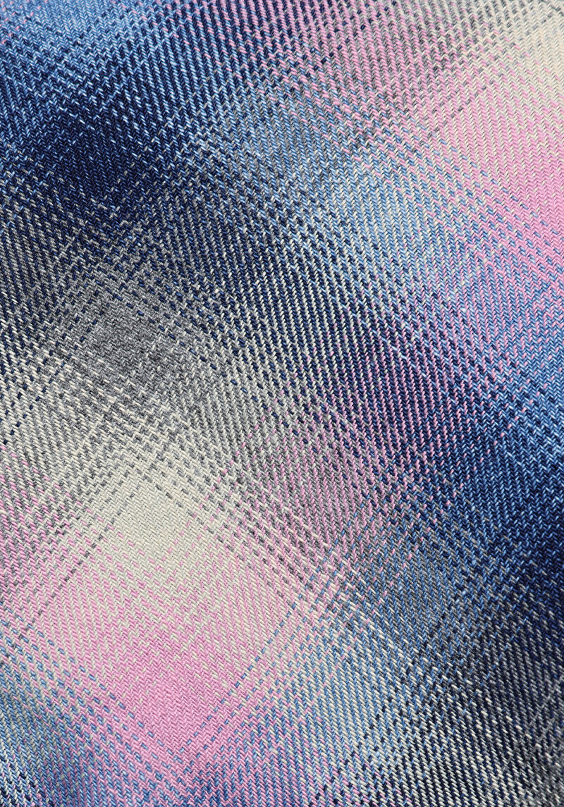 Afișați detalii pentru Camasa Cu Maneca Lunga De Dama Albastru Boyfriend Fit  Cl1078297