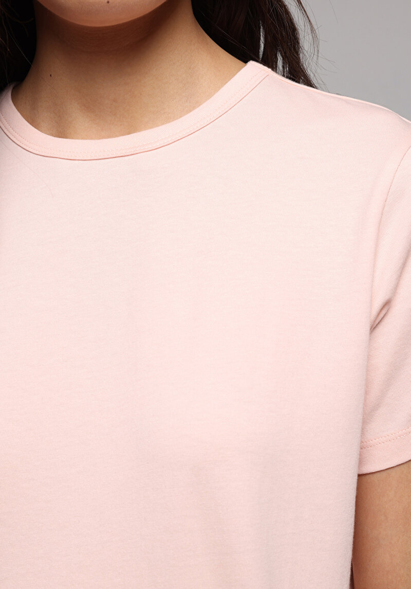 Imagine a Tricou Cu Maneca Scurta De Dama Roz Regular Fit Cl1079029