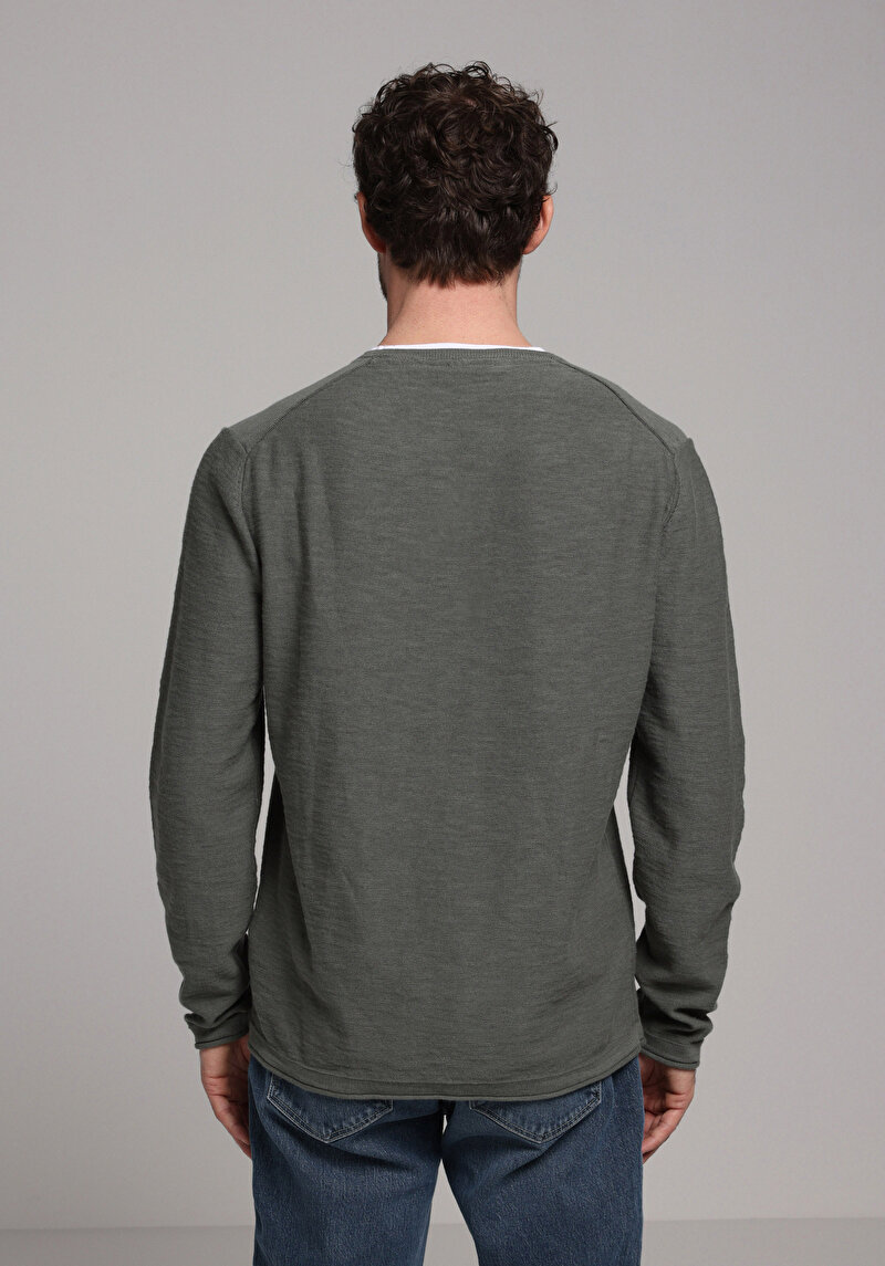 Imagine a Pulover De Barbati Verde Regular Fit Cl1080087