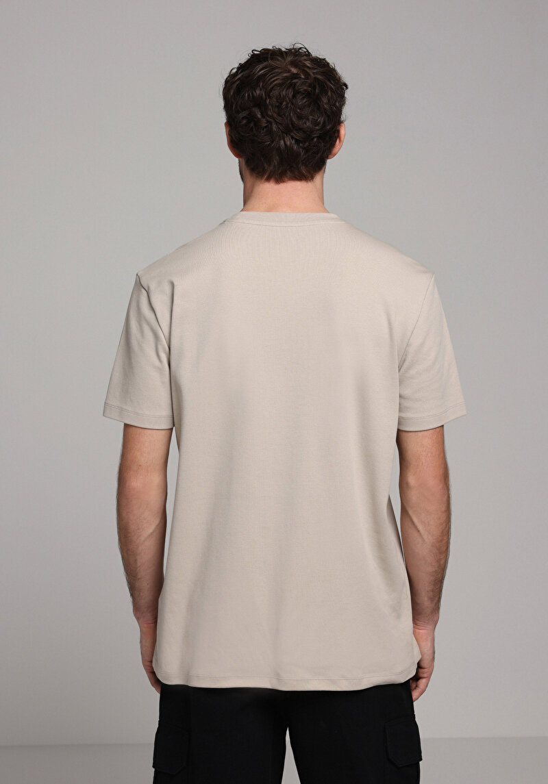 Imagine a Tricou Cu Maneca Scurta De Barbati Alb Regular Fit Cl1080108