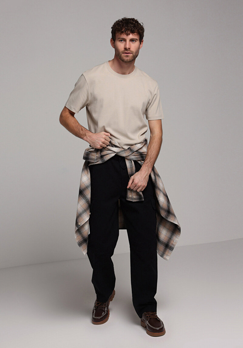 Imagine a Tricou Cu Maneca Scurta De Barbati Alb Regular Fit Cl1080108