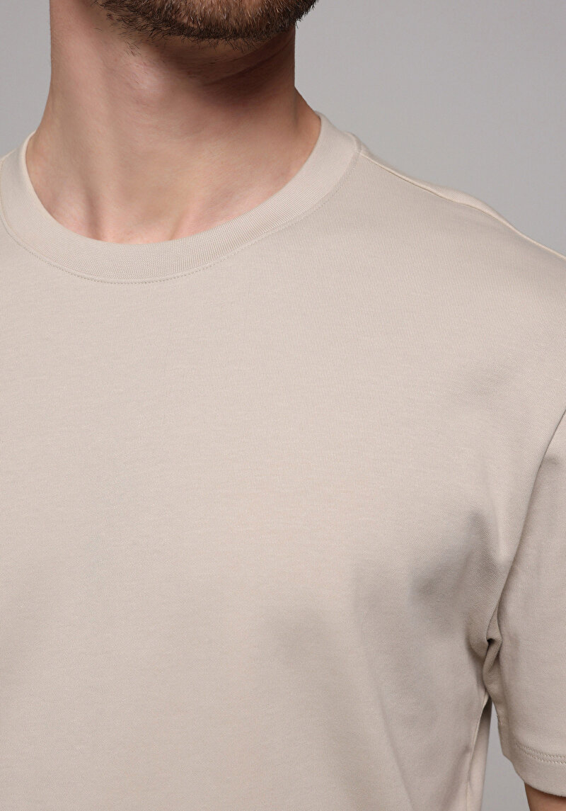 Imagine a Tricou Cu Maneca Scurta De Barbati Alb Regular Fit  Cl1080108