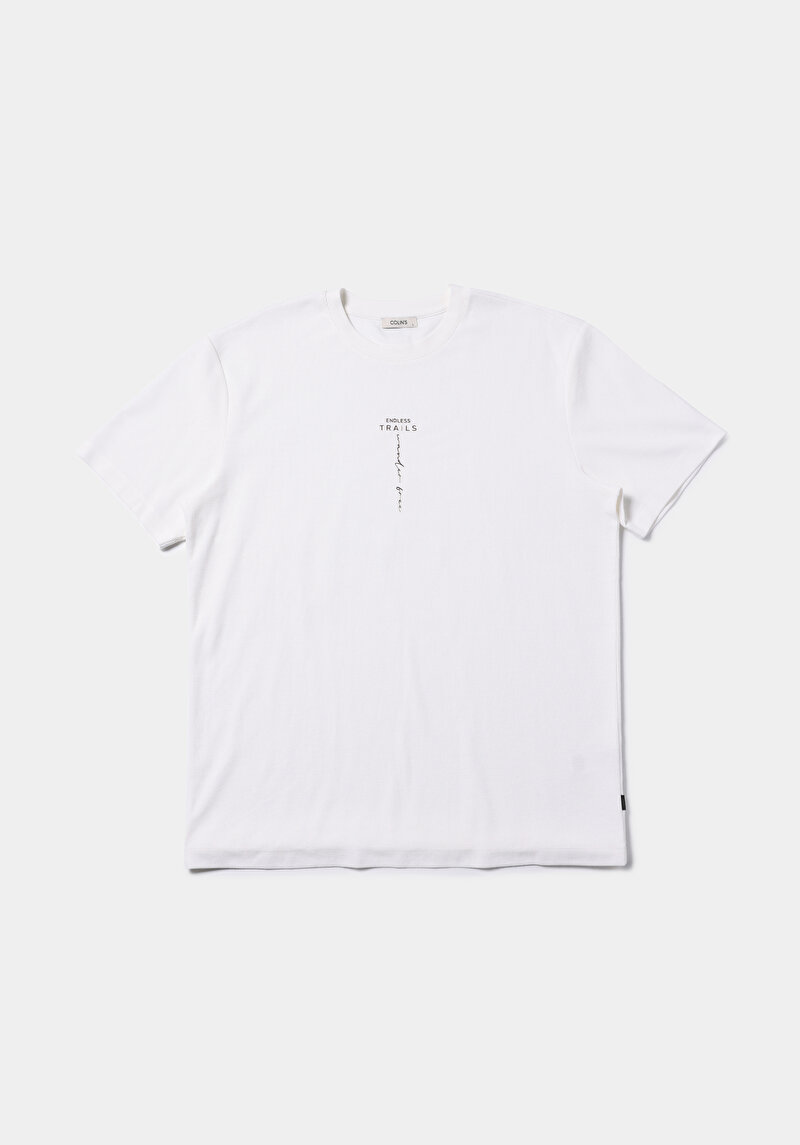 Imagine a Tricou Cu Maneca Scurta De Barbati Alb Comfort Fit Cl1077679