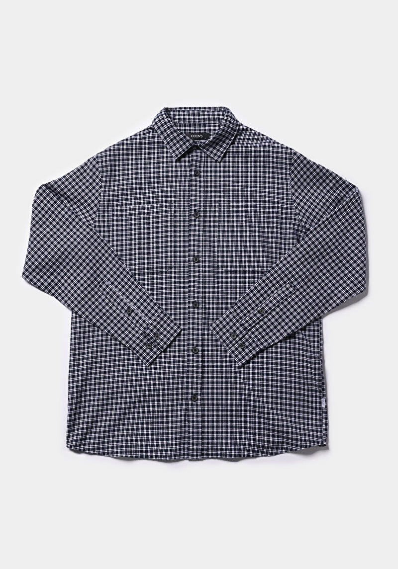 Afișați detalii pentru Camasa Cu Maneca Lunga De Barbati Albastru Marin Comfort Fit  Cl1077705