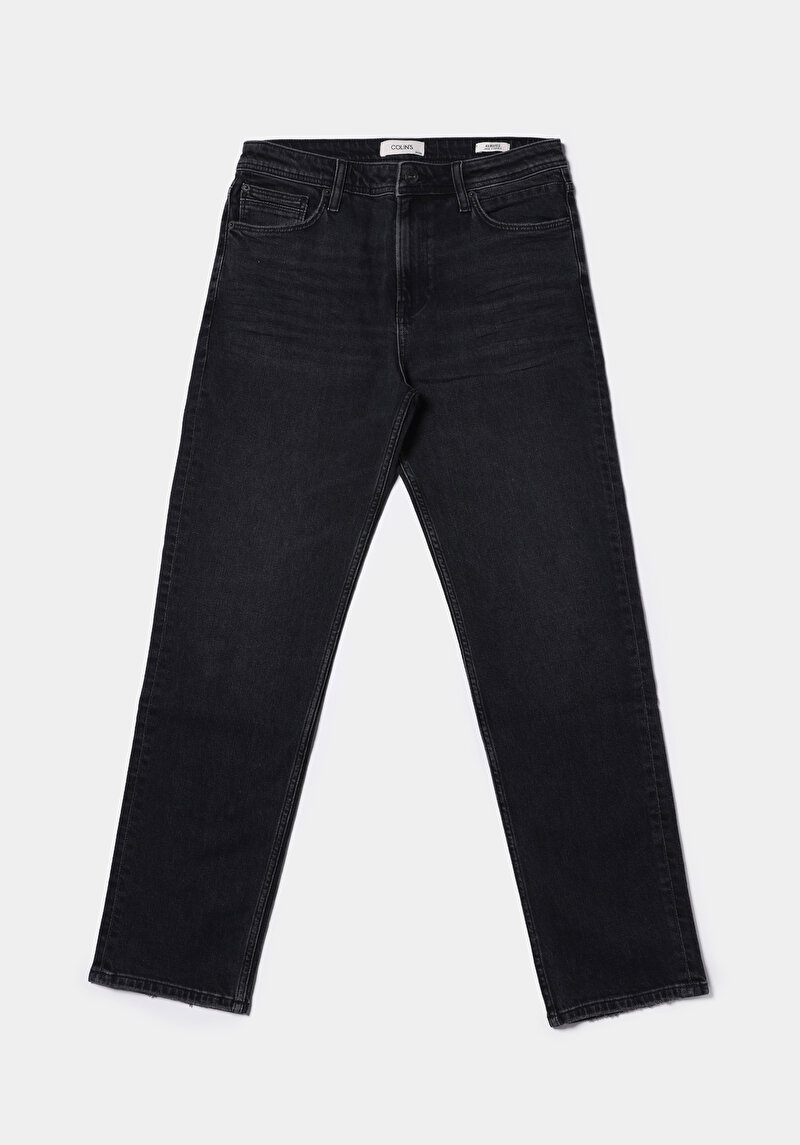 Afișați detalii pentru Pantaloni De Barbati Negru Loose Straight Fit  Cl1078167