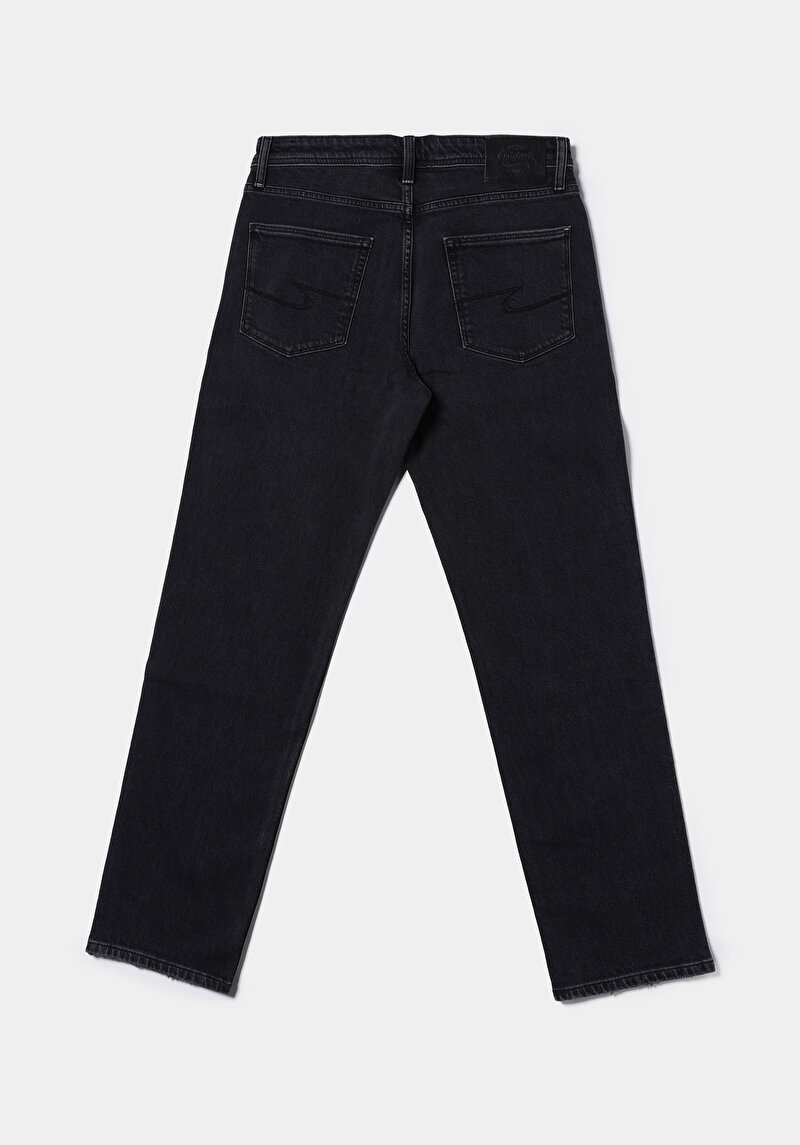 Afișați detalii pentru Pantaloni De Barbati Negru Loose Straight Fit  Cl1078167