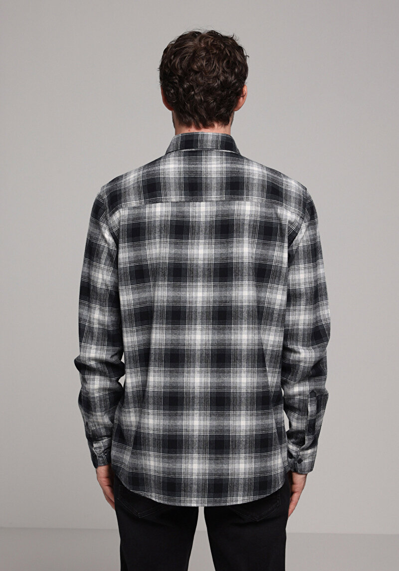 Afișați detalii pentru Camasa Cu Maneca Lunga De Barbati Albastru Marin Regular Fit  Cl1077584