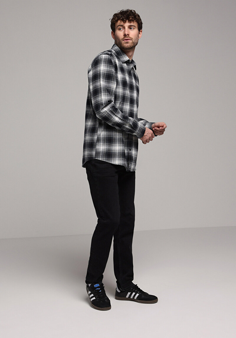 Afișați detalii pentru Camasa Cu Maneca Lunga De Barbati Albastru Marin Regular Fit  Cl1077584