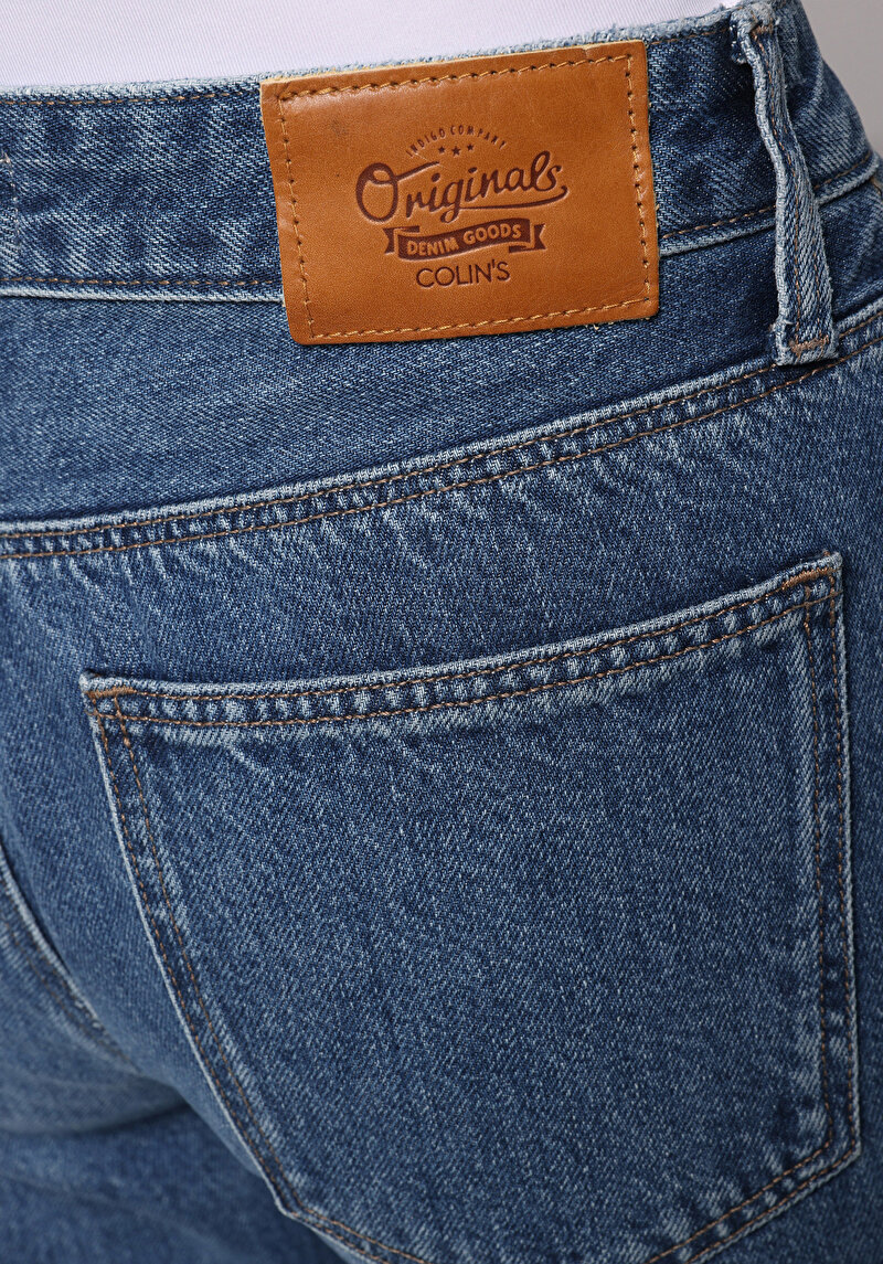 Afișați detalii pentru Pantaloni De Dama Albastru Straight Fit  Cl1078212