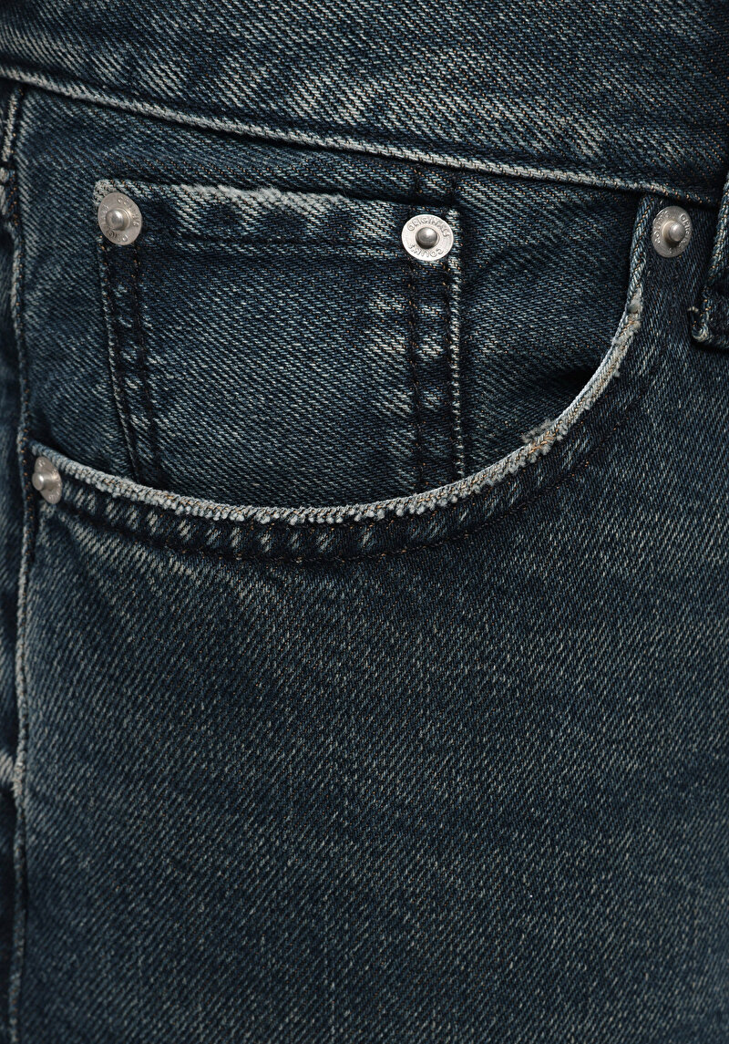 Afișați detalii pentru Pantaloni De Barbati Albastru Loose Tapered Fit  Cl1078422