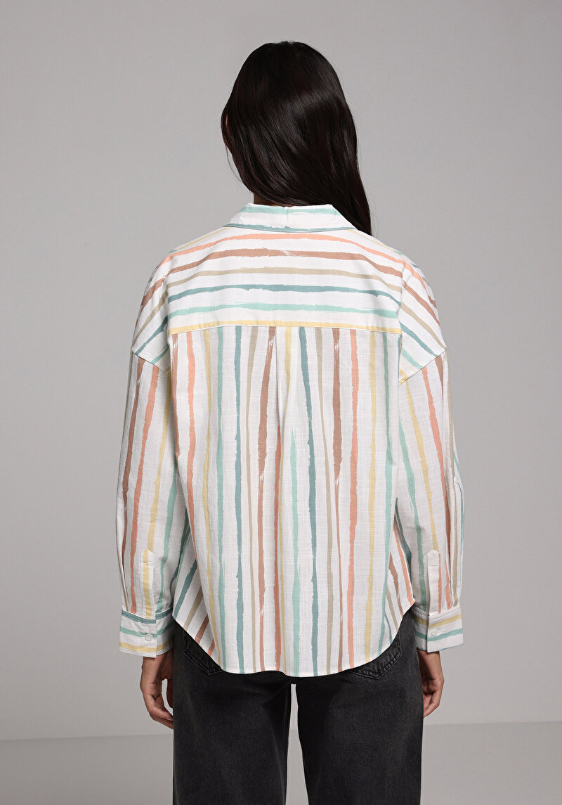 Afișați detalii pentru Camasa Cu Maneca Lunga De Dama Multicolor Regular Fit  Cl1078453