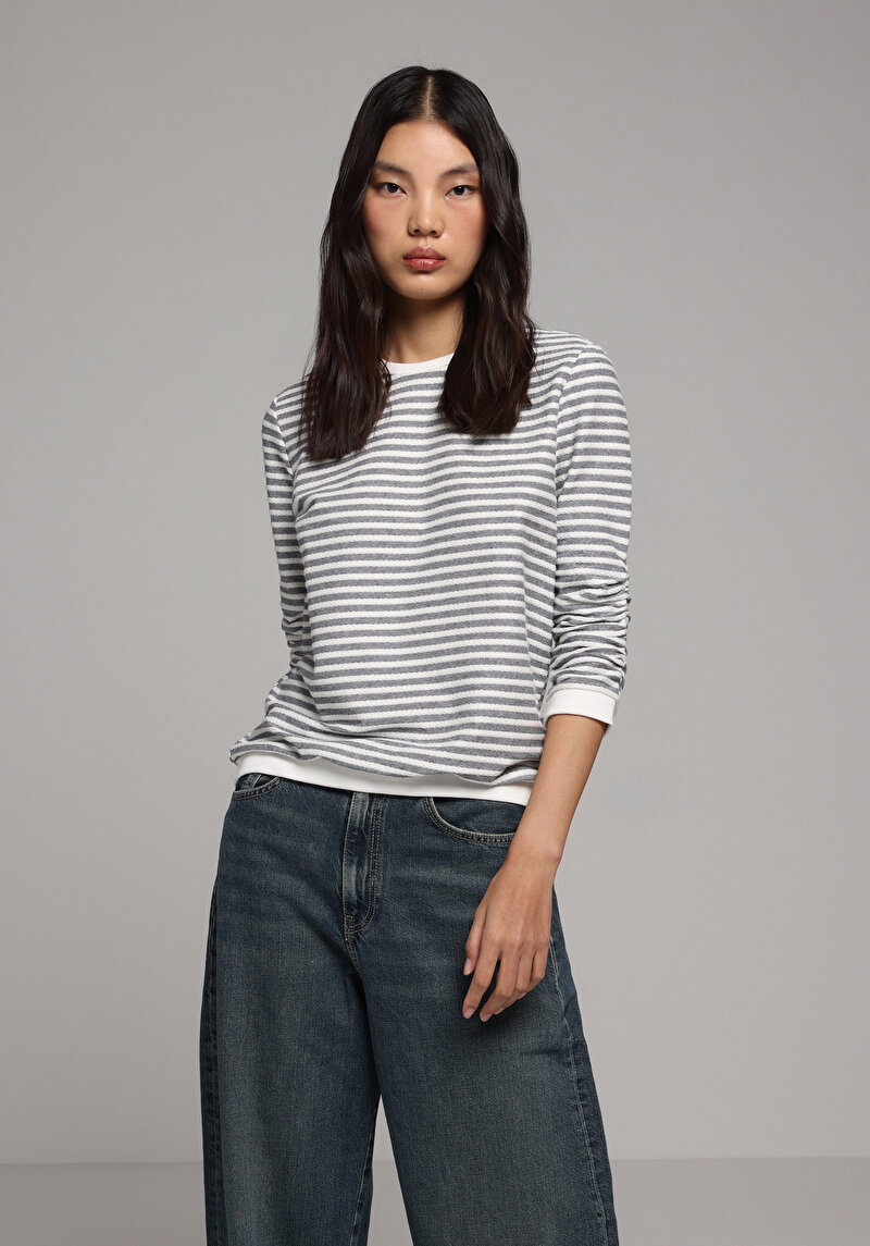 Imagine a Pulover De Dama Albastru Marin Regular Fit Cl1077941