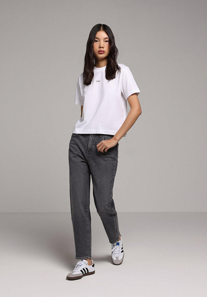 Imagine a Pantaloni De Dama Negru Mom Fit 896  Maria Cl1078234