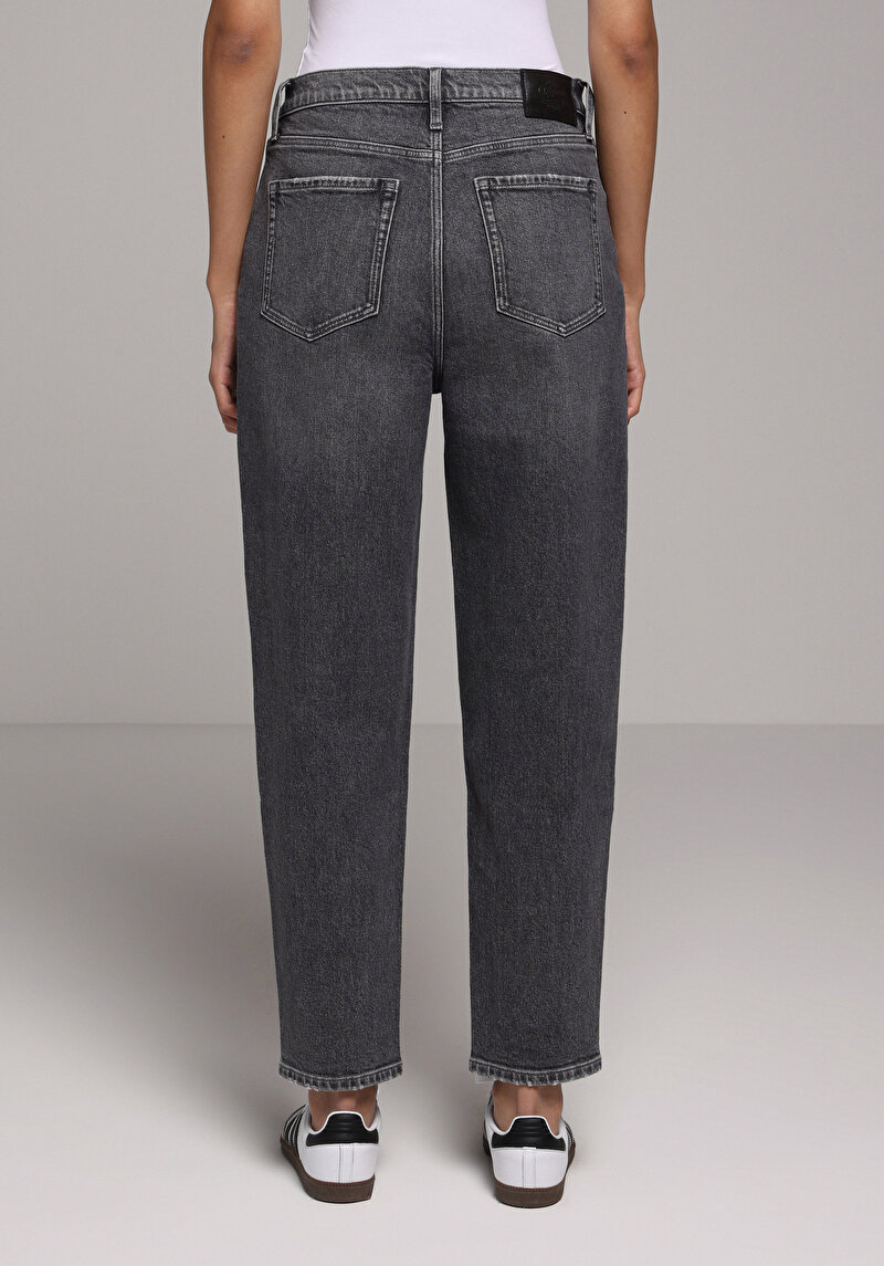 Imagine a Pantaloni De Dama Negru Mom Fit 896 Maria Cl1078234