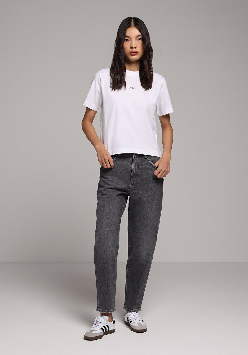 Afișați detalii pentru Pantaloni De Dama Negru Mom Fit 896  Maria Cl1078234