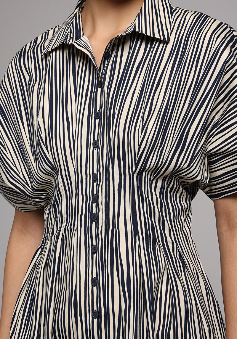 Imagine a Rochie De Dama Albastru Marin Regular Fit Cl1079048