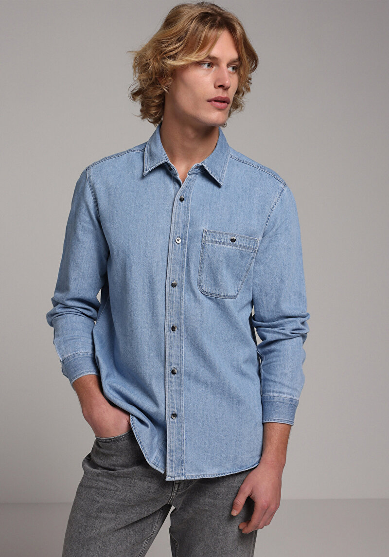 Imagine a Camasa Cu Maneca Lunga De Barbati Regular Fit Cl1079646