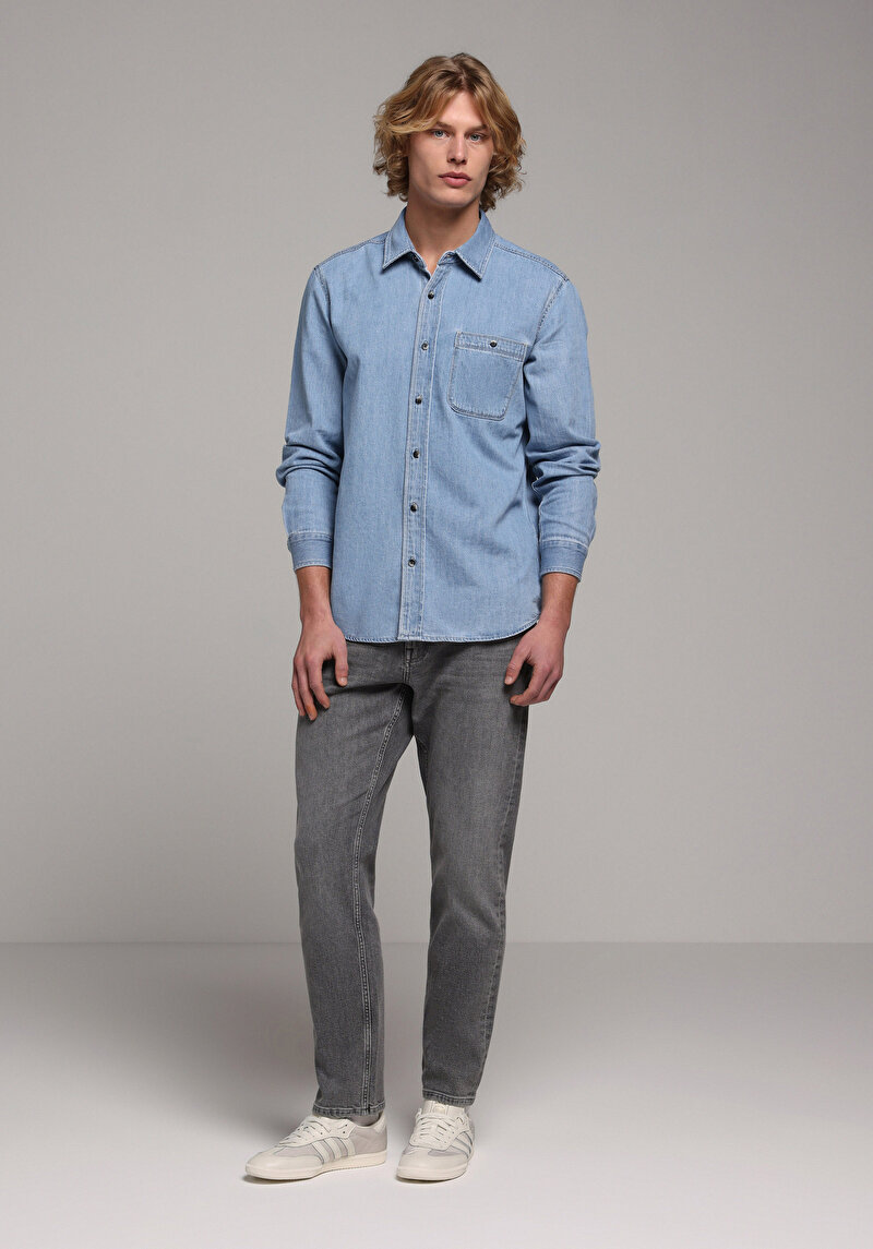 Imagine a Camasa Cu Maneca Lunga De Barbati Regular Fit Cl1079646