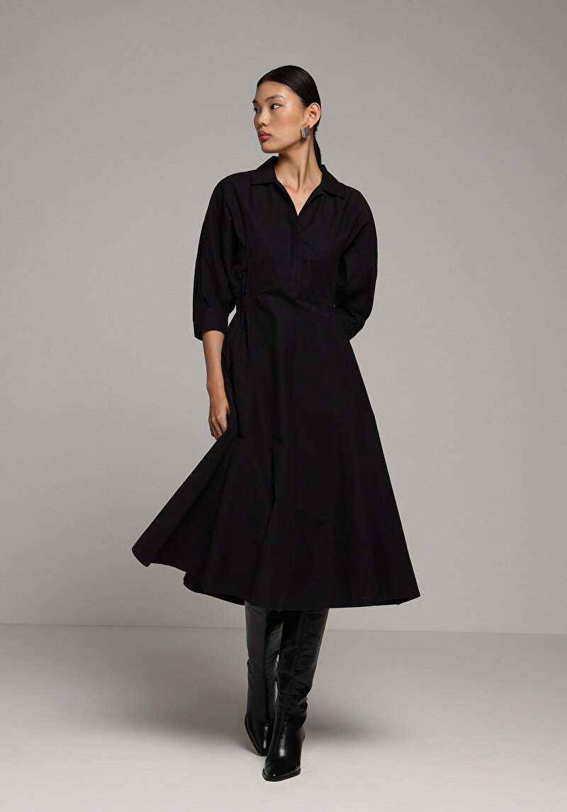 Imagine a Rochie De Dama Negru Regular Fit  Cl1079973