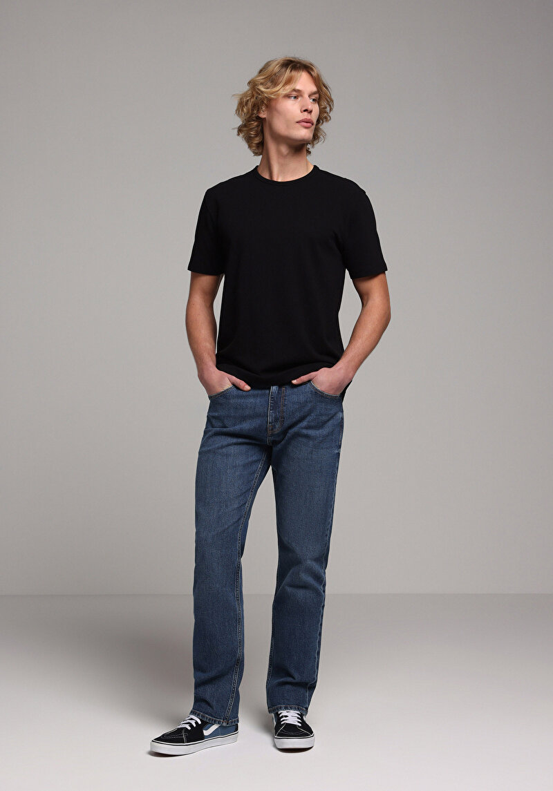 Imagine a Tricou Cu Maneca Scurta De Barbati Negru Regular Fit Cl1080060