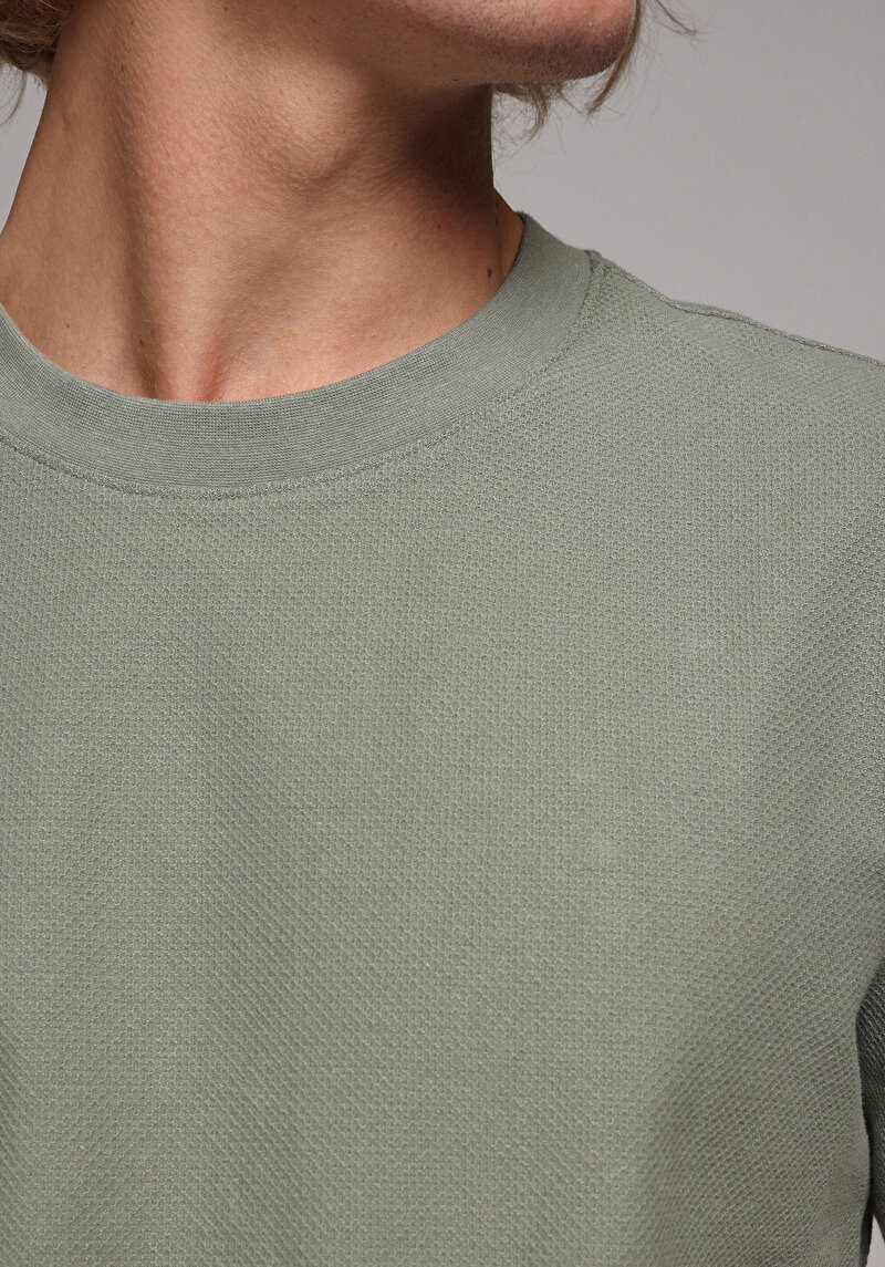 Afișați detalii pentru Tricou Cu Maneca Scurta De Barbati Verde Regular Fit  Cl1078806