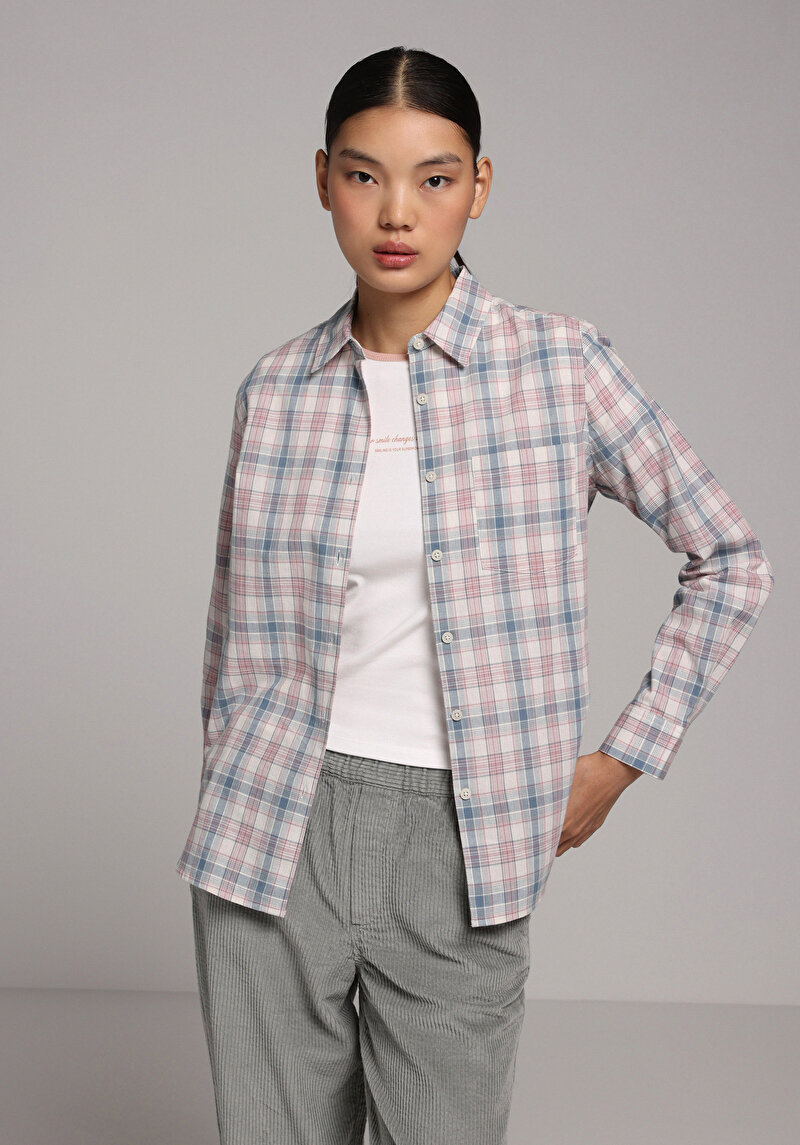 Imagine a Camasa Cu Maneca Lunga De Dama Multicolor Regular Fit Cl1078976