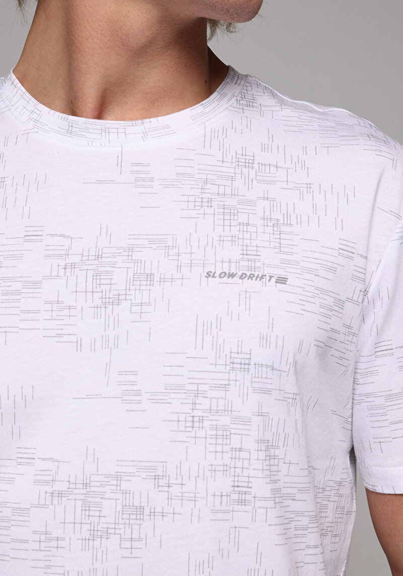 Afișați detalii pentru Tricou Cu Maneca Scurta De Barbati Alb Regular Fit  Cl1079239