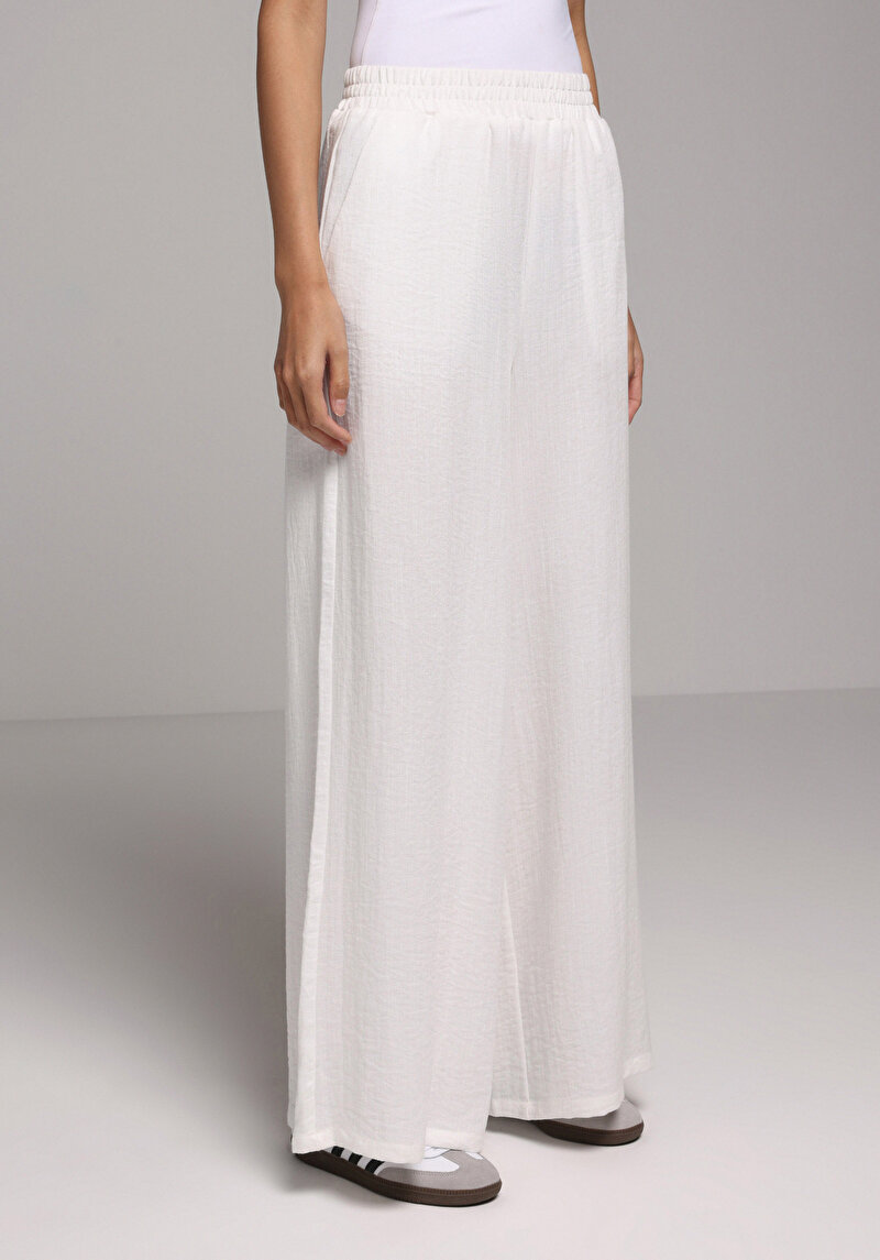 Afișați detalii pentru Pantaloni De Dama Alb Regular Fit  Cl1079430