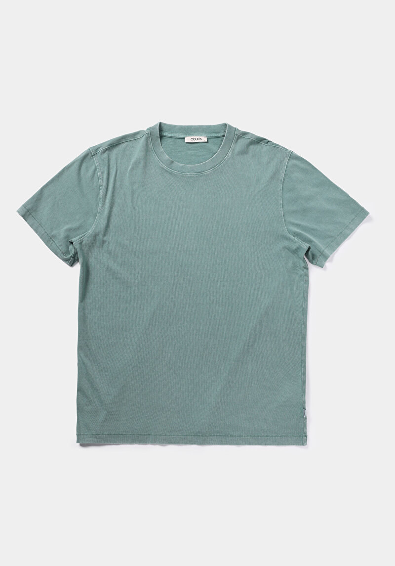 Imagine a Tricou Cu Maneca Scurta De Barbati Verde Comfort Fit  Cl1078664