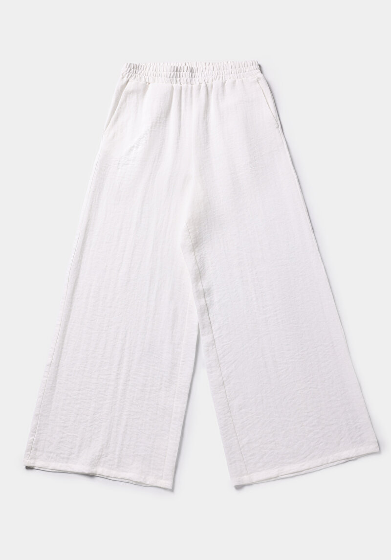 Afișați detalii pentru Pantaloni De Dama Alb Regular Fit  Cl1079430