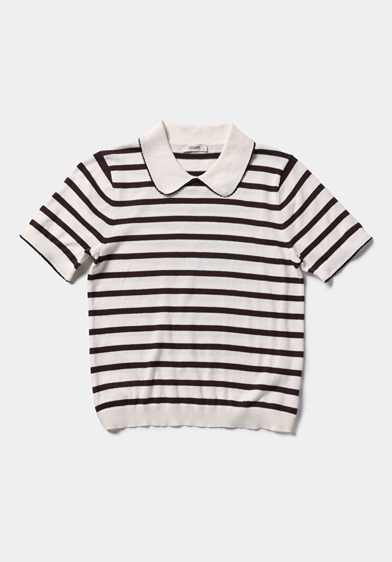 Imagine a Pulover Cu Mâneci Scurte De Dama Maro Slim Fit  Cl1080472