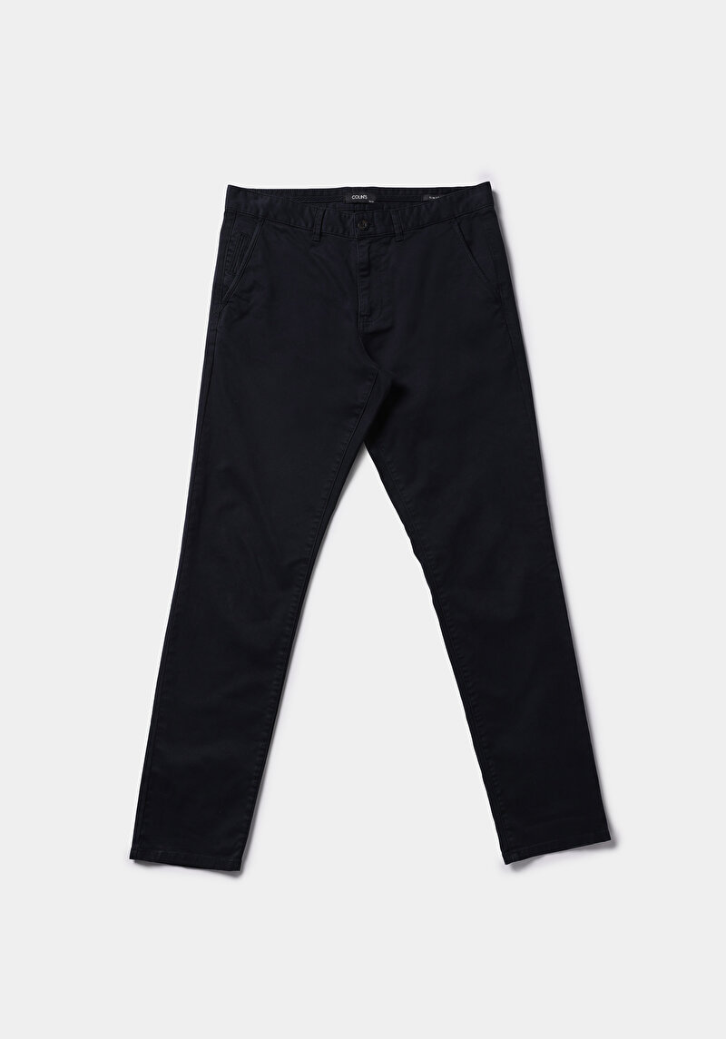 Afișați detalii pentru Pantaloni De Barbati Albastru Marin Slim Fit  Cl1049749