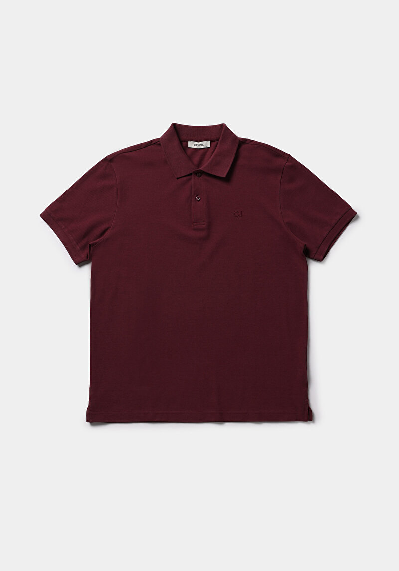 Imagine a Tricou Polo Cu Maneca Scurta De Barbati Mov Regular Fit  Cl1073960